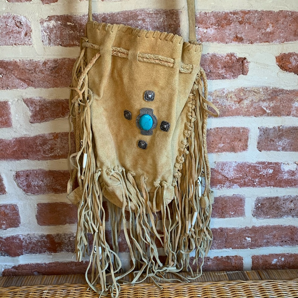 COPY - Free People Suede Boho Fringe Crossbody